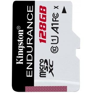 Kingston 128GB microSD Class10 A1 UHS-I FC High Endurance +SD adapter